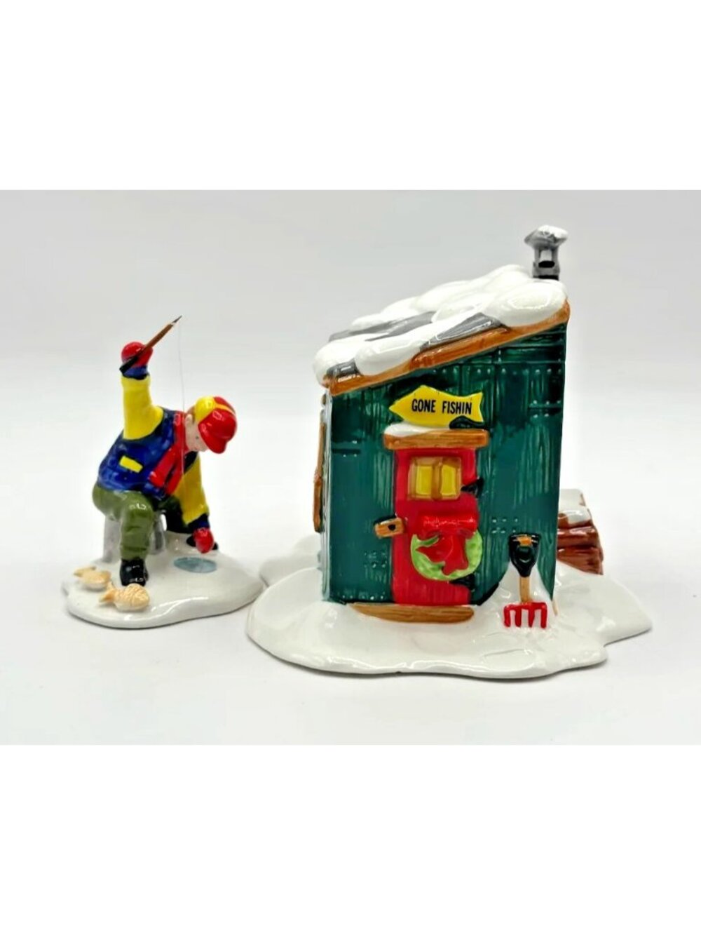 Department 56 Fresh Frozen Fish Figurine (Set of 2) 51632 Snow Village Christmas